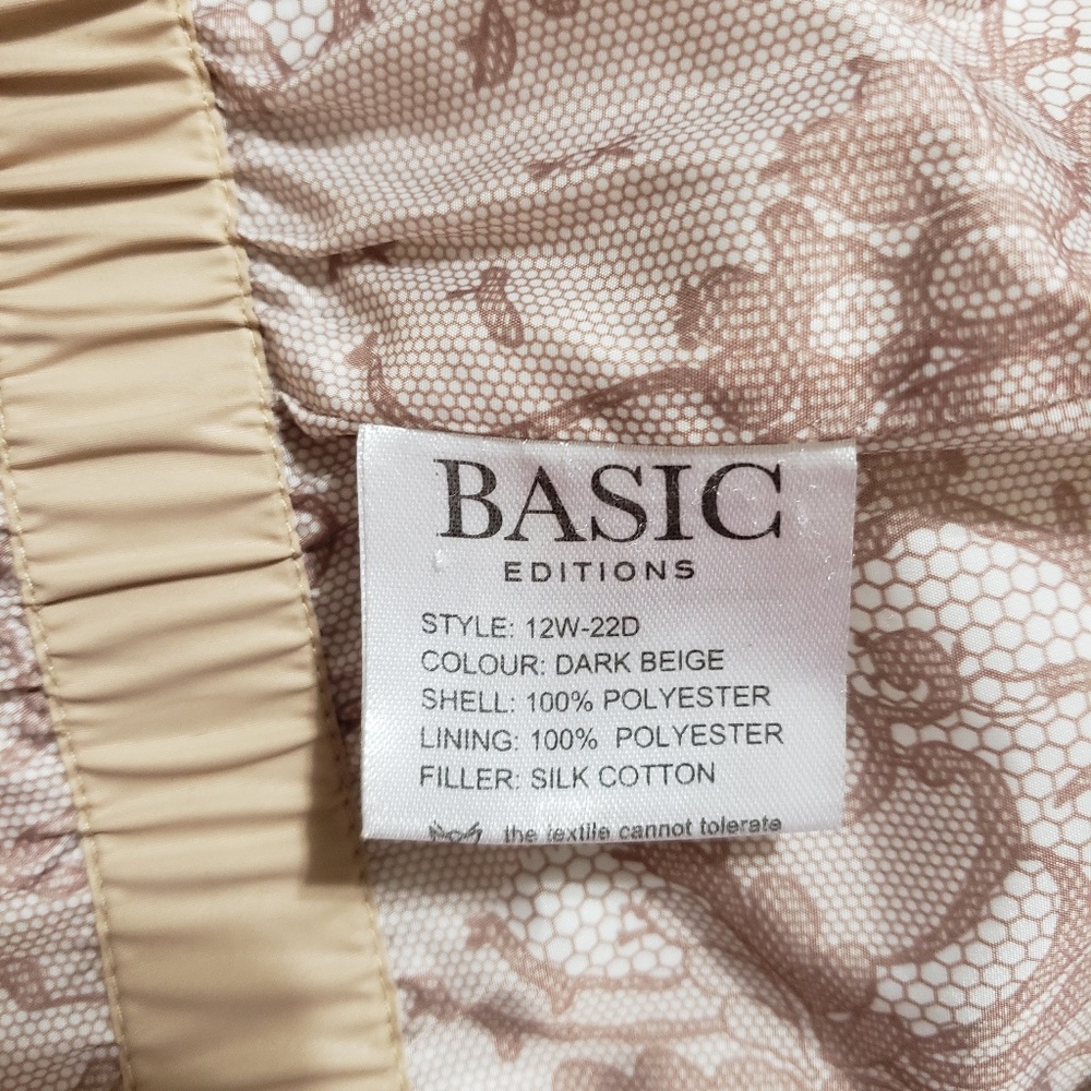 Beige Jacket Basic Editions Size 46, Large 6-8 - image 7